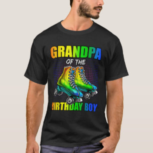 Camiseta Hombres Abuelo Nacimiento Niño Patinaje Patinaje