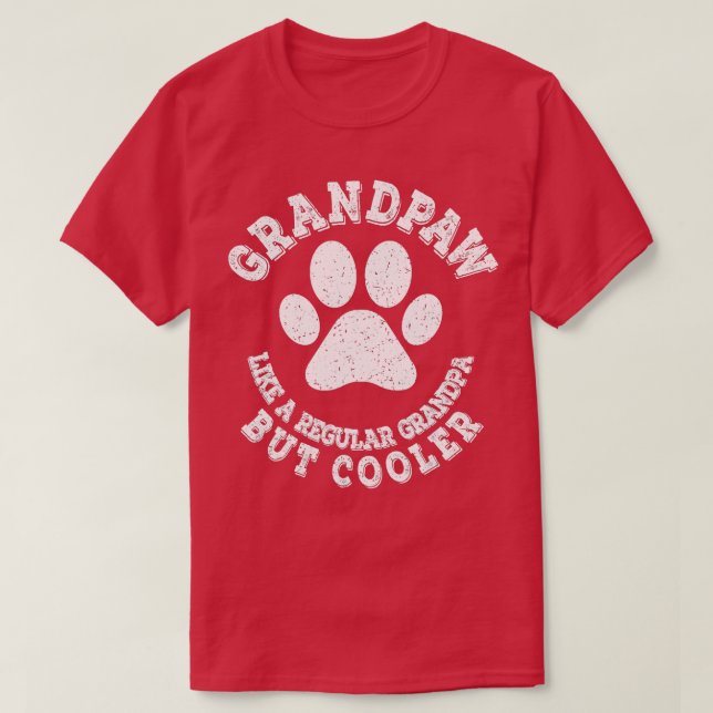 Camiseta Hombres Abuelo Perro Lover Mejor Gran Paw Pri (Diseño del anverso)