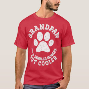 Camiseta Hombres Abuelo Perro Lover Mejor Gran Paw Pri