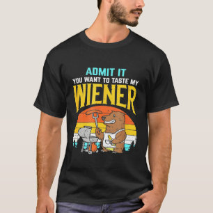 Camiseta Hombres acampan un bollo de animal