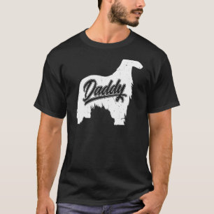 Camiseta Hombres Afganos Hound Daddy Dog Dueño Papa Padres