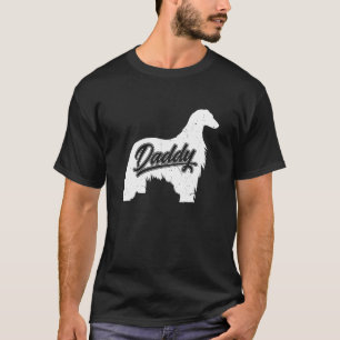 Camiseta Hombres Afganos Hound Daddy Dog Dueño Papa Padres 