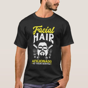 Camiseta Hombres Aficionados al cabello facial a su servici