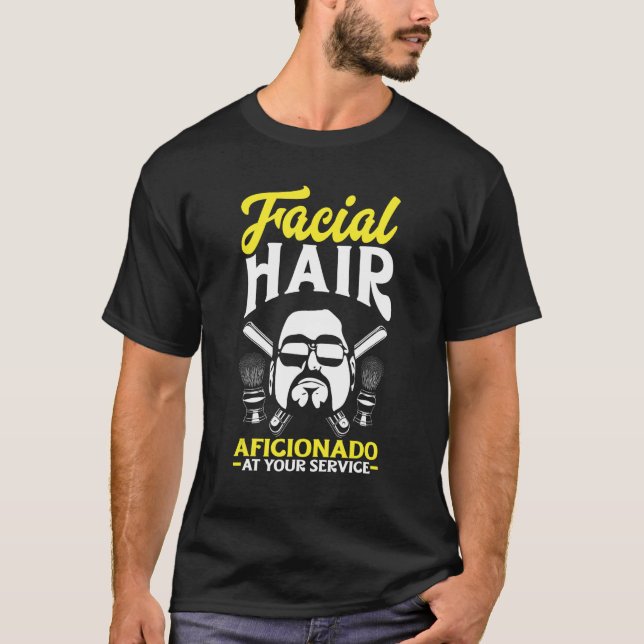 Camiseta Hombres Aficionados al cabello facial a su servici (Anverso)
