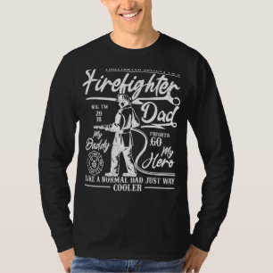 Camiseta Hombres afligidos bomberos papá bombero padre