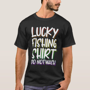 Camiseta Hombres Afortunados Pescadores Papá No Lava La Pes