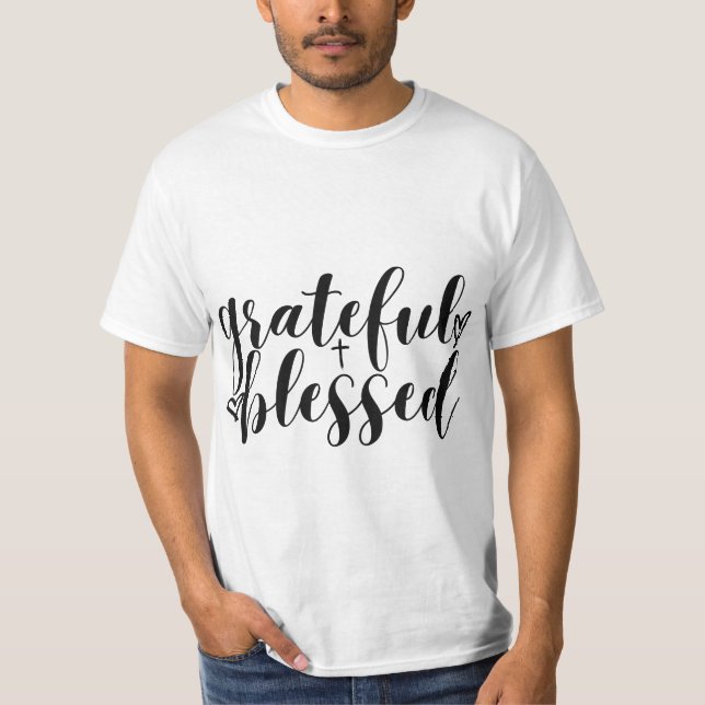 Camiseta Hombres agradecidos por los Camisas de las Escritu (Anverso)