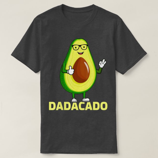 Camiseta Hombres aguacado adoran el divertido día del padre (Diseño del anverso)