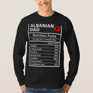 Camiseta Hombres albaneses Nutrición de Papá Hechos Día del