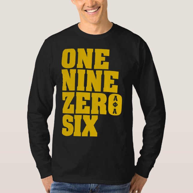 Camiseta Hombres Alpha Ice Cold Brothas 1906 Fraternidad On (Anverso)