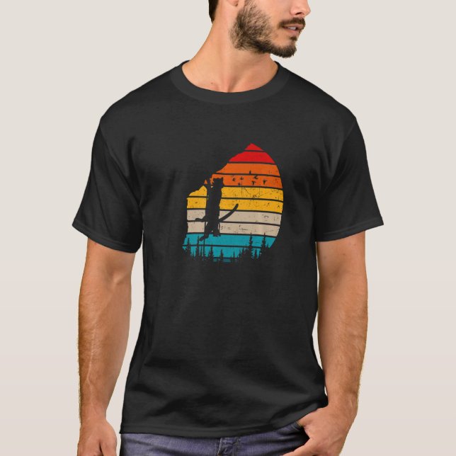 Camiseta Hombres alpinistas del rock Kitty de la época del  (Anverso)