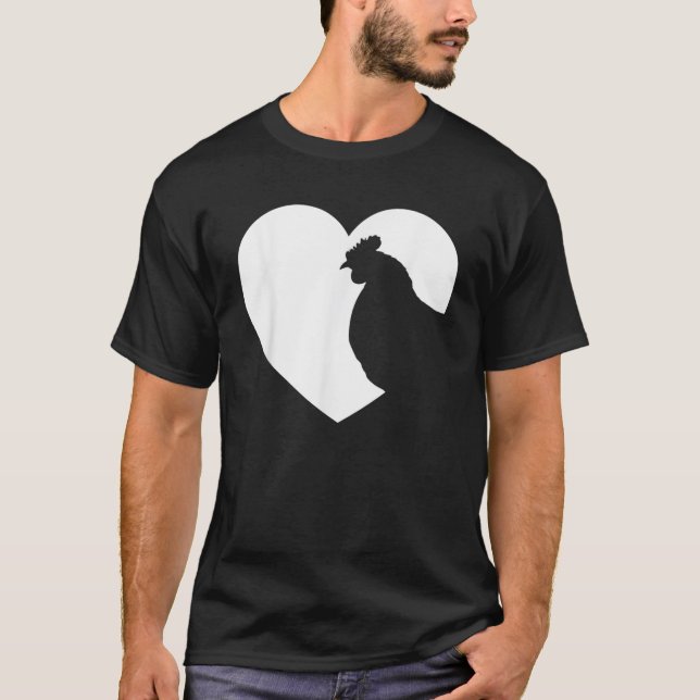 Camiseta Hombres amantes de pollos mujeres Chicas Mamá Dama (Anverso)