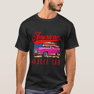 Camiseta Hombres Americanos de Automóviles Masculinos Mujer