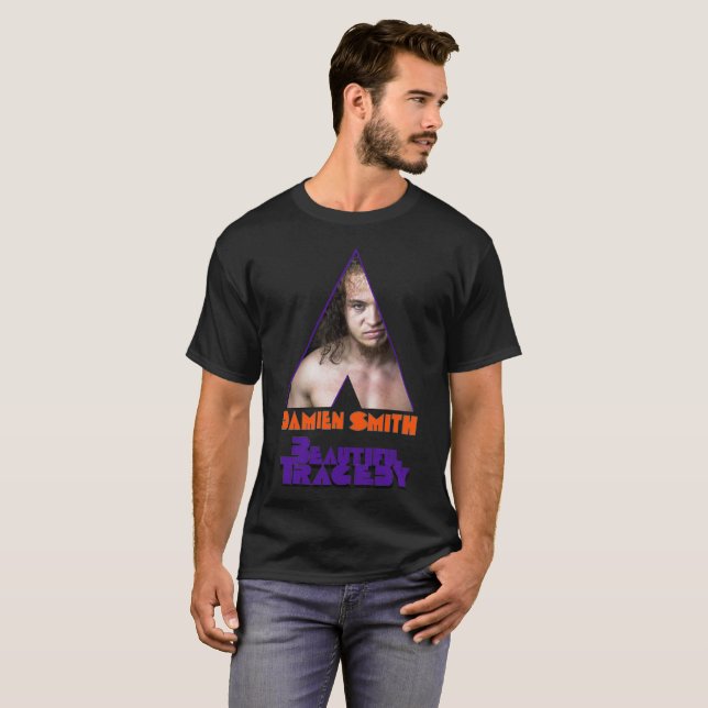 Camiseta Hombres anaranjados de BT del mecanismo negros (Anverso completo)