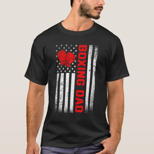 Camiseta Hombres angustiados: La bandera de Estados Unidos  (Anverso)