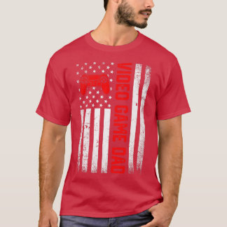Camiseta Hombres angustiados video juego de bandera de EE.U