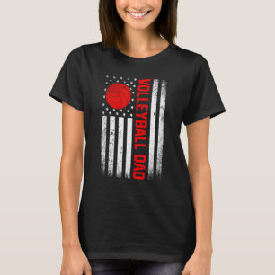 Camiseta Hombres angustiados voleibol de bandera de EEUU pa