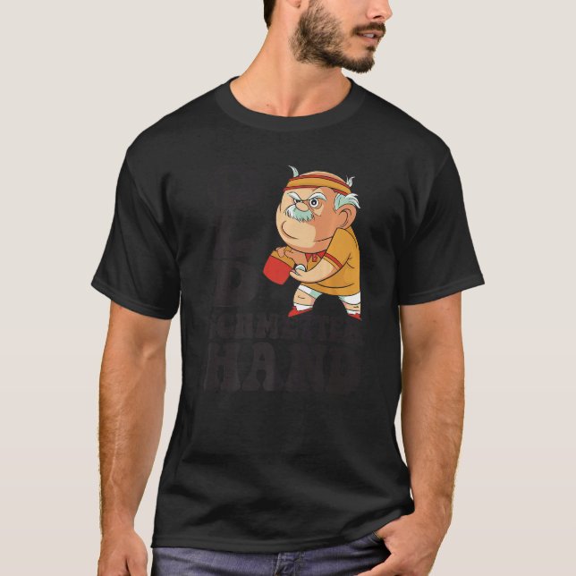 Camiseta Hombres Antiguo Mariposa Mano Ropa Abuelo Grandad  (Anverso)