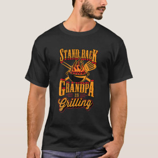 Camiseta Hombres Apoyan Al Abuelo Grill Master 4