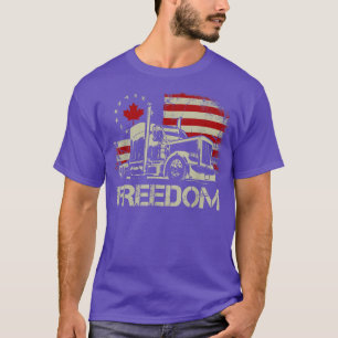 Camiseta Hombres Apoyan Camioneros Por Convoy De La Liberta
