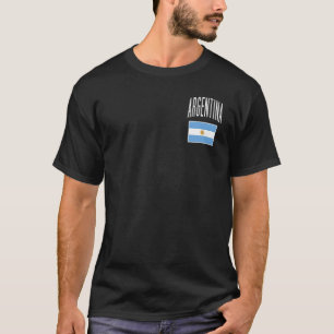 Camiseta Hombres argentinos hinchas de fútbol de la bandera