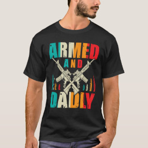 Camiseta Hombres Armados Y Dadly Dad Retro Muerte Padre Fat