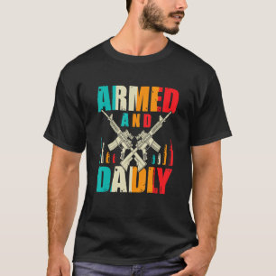 Camiseta Hombres Armados Y Dadly Dad Retro Muerte Padre Fat