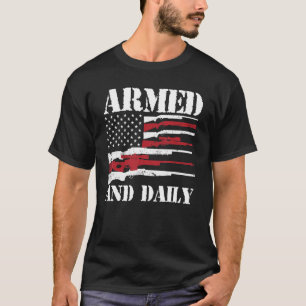 Camiseta Hombres armados y padre mortal mortal para el día