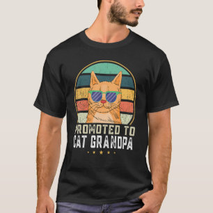 Camiseta Hombres ascendidos a gato abuelo Feline