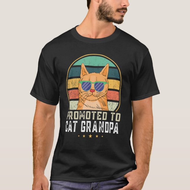 Camiseta Hombres ascendidos a gato abuelo Feline (Anverso)