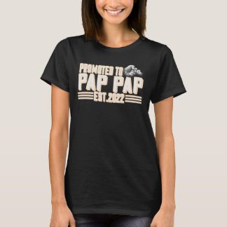 Camiseta Hombres Ascendidos A Pap Pap 2022 Nuevo Padre Por
