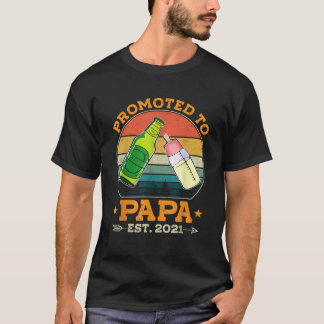 Camiseta Hombres ascendidos a papá 2021 por padres primeriz