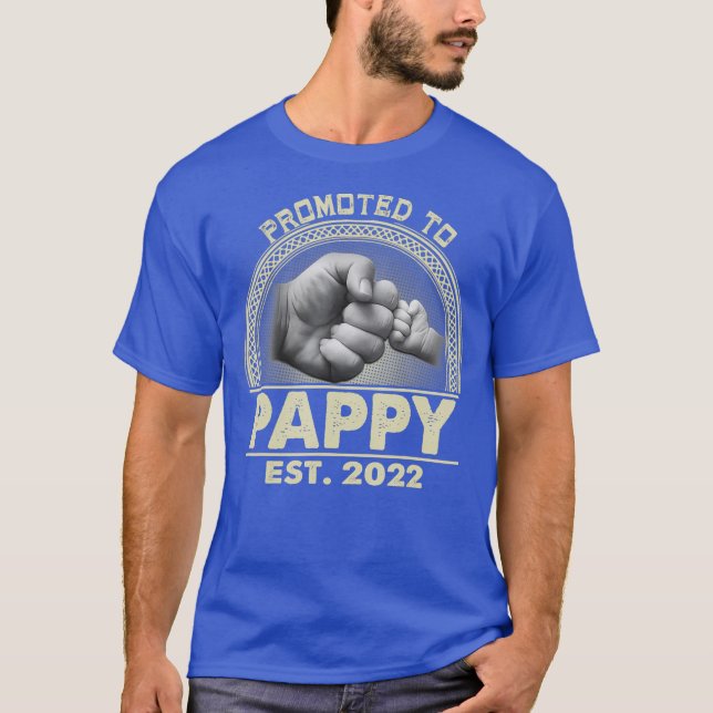 Camiseta Hombres Ascendidos A Pappy 2022 Regalo Gracioso De (Anverso)