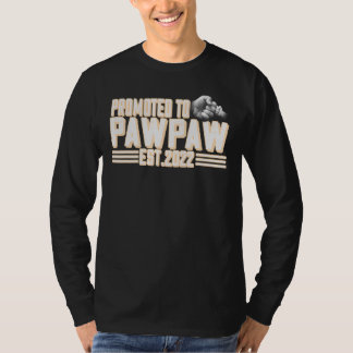 Camiseta Hombres Ascendidos A Pawpaw 2022 Nuevo Papá Primer