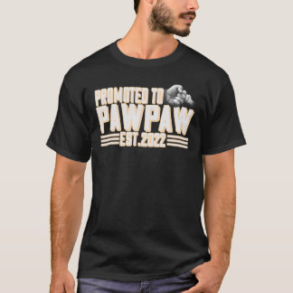 Camiseta Hombres Ascendidos A Pawpaw 2022 Nuevo Papá Primer