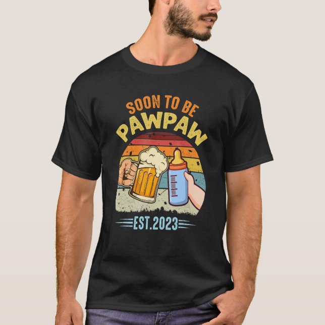 Camiseta Hombres ascendidos a Pawpaw est 2023 pronto será P (Anverso)