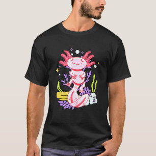 Camiseta Hombres Axolotl Pescado Mexicano Cute Amphibian C