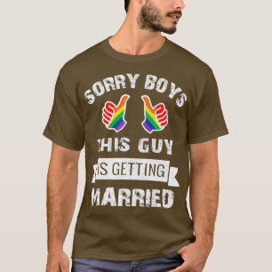 Camiseta Hombres BACHELOR Party LGBT Regalo del Orgullo Gay
