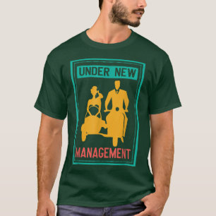 Camiseta Hombres Bajo Nueva Gestión Fiesta de Soltero Boda 