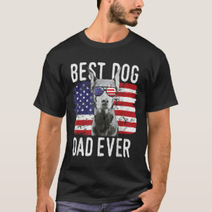 Camiseta Hombres Bandera Americana Mejor Perro Papá Nunca D