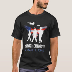Camiseta Hombres Bandera Estadounidense Hermandad del Águil