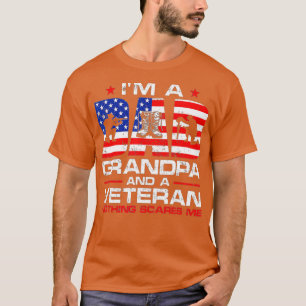 Camiseta Hombres Bandera Estadounidense Soy Abuelo Papá Y V
