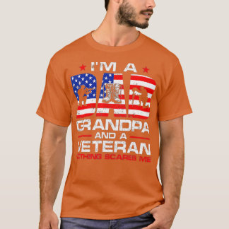 Camiseta Hombres Bandera Estadounidense Soy Abuelo Papá Y V