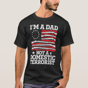 Camiseta Hombres Bandera Estadounidense Soy Un Papá No Un D