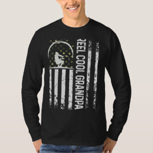 Camiseta Hombres Bandera Patriótica Reel Guay Abuelo Para P