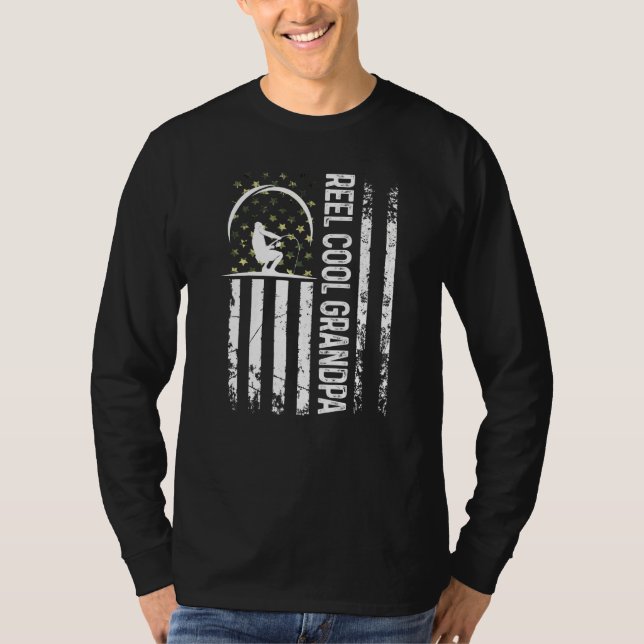 Camiseta Hombres Bandera Patriótica Reel Guay Abuelo Para P (Anverso)