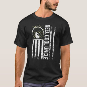 Camiseta Hombres Bandera Patriótica Reel Guay Tío Para Dadd