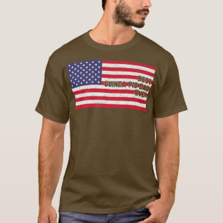 Camiseta Hombres Bandera USA Mejor Papa Cerdo De Guinea Pat