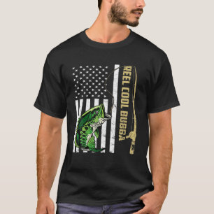 Camiseta Hombres Bandera Vintage Reel Guay Bubba Funny Padr