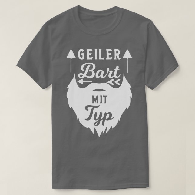 Camiseta Hombres barbudos con la barba completa diciendo (Diseño del anverso)